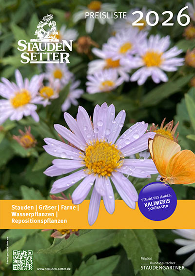 Stauden Setter Preisliste 2025 - Sortiment: Stauden, Gräsern, Farnen, Wasser- und Repositionspflanzen